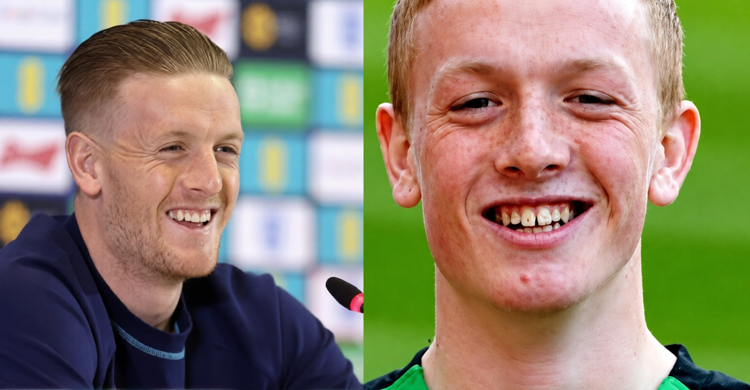 Jordan Pickford teeth 1